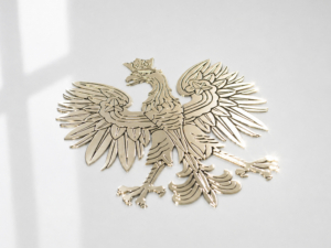 CHROMOWANA ZŁOTA NAKLEJKA